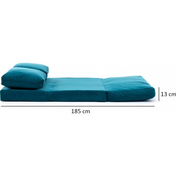 Taida 2-Sitzer Schlafsofa - Petroleumgrün