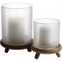 Toivo Kerzenlaterne - Glas/Holz