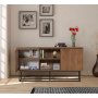 Zela Sideboard - Nussbaum/schwarz