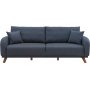 Kronos 3-Sitzer-Schlafsofa Dunkelblau