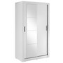 Mervyn Garderobe mit Schiebetüren und Stauraum D120 cm - weiß
