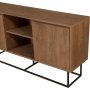 Zela Sideboard - Nussbaum/schwarz