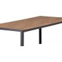Gartentisch 205 x 90 cm schwarz/natur - Copacabana