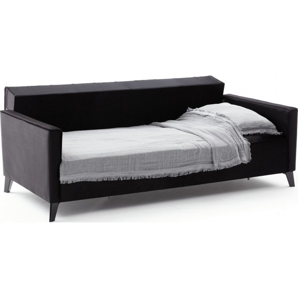 3-Sitzer-Schlafsofa - Schwarz