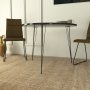 Sandalf Esstisch 90 cm - Schwarzer Marmor