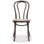 Bugholzstuhl No18 Classic mit Rattansitz - Braun