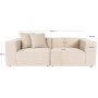 Lora 2-Sitzer-Sofa - Pfirsich