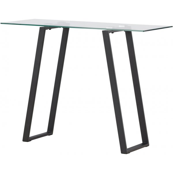 Horten Relieftisch 100 x 40 cm - Schwarz/Transparent