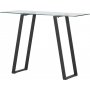 Horten Relieftisch 100 x 40 cm - Schwarz/Transparent