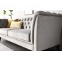 Sofa Chesterfield 3-Sitzer grau - Henry