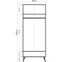 City Daisy Kleiderschrank - Beige