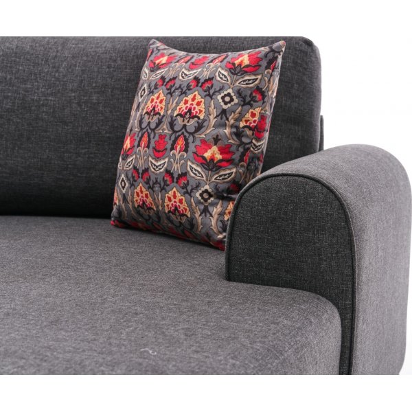 Belen U-Bettsofa - Anthrazit