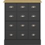Nola Schuhschrank - Schwarz/Beige