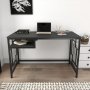 Kennesaw Schreibtisch 120 x 60 cm - Schwarz/Anthrazit