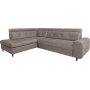 Matras Ecksofa mit offenem Ende links - Grau