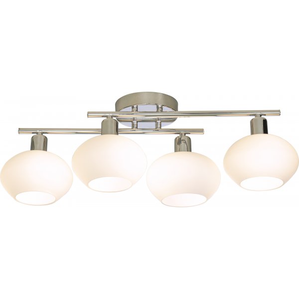 Plafond Elba - Chrom/Opalweiß