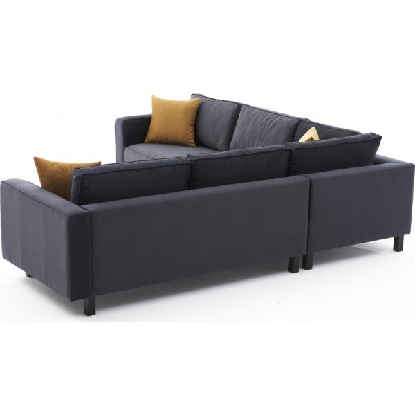 Ecksofa Anthrazit Samt