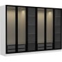 Cavolo Kleiderschrank 270 cm, Variante B - Weiß
