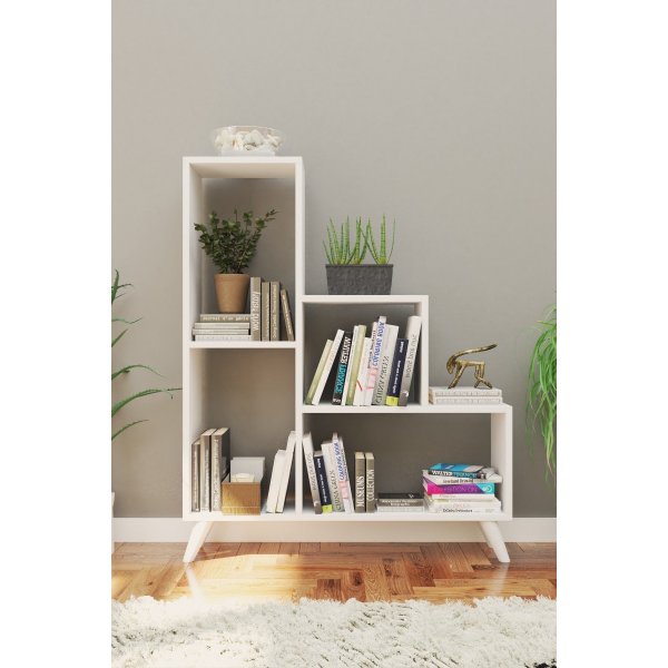 Bücherregal Nisa - Weiß