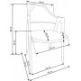 Stuhl Pearl - Grau (PU) / Holz