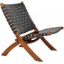 Perugia Sessel - Schwarz/Teak
