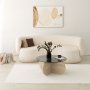 Bubble Couchtisch Ø75 cm - Travertin/rauchfarbenes Glas