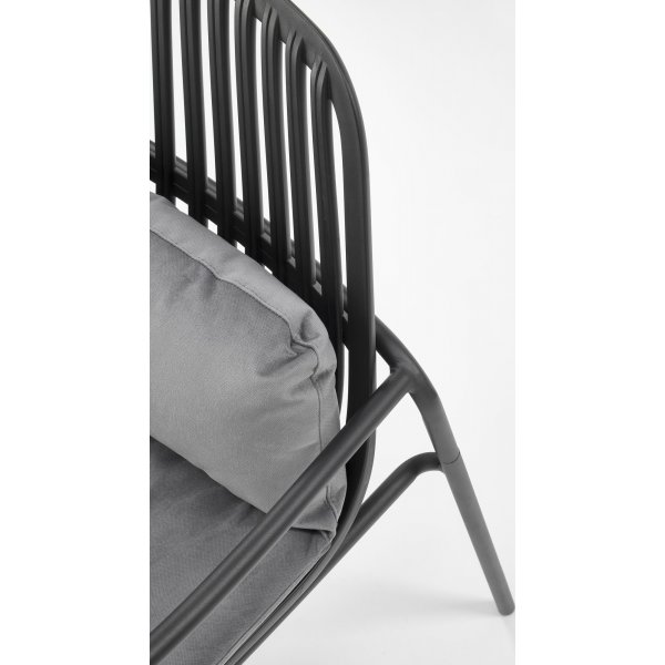 Melby Sessel - Schwarz/Grau