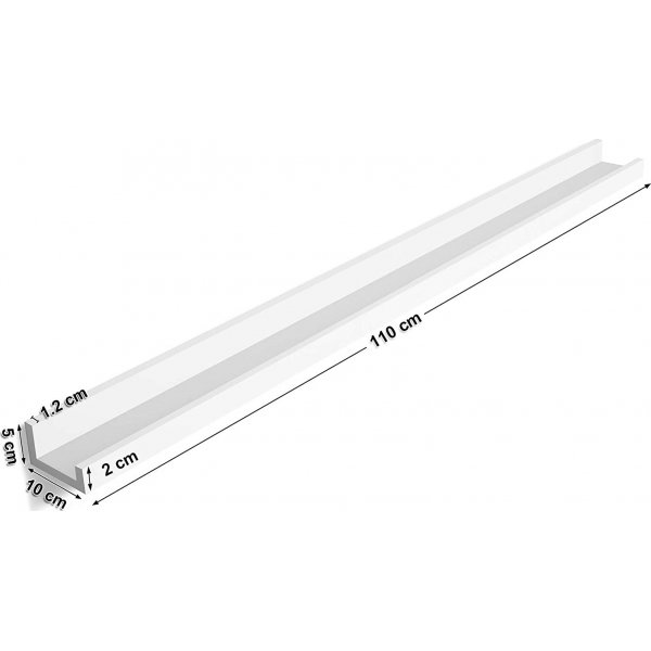 Suwon Wandregal 115 cm - Weiß