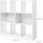Bücherregal Johnny - Weiß