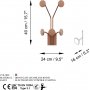 Giraffen-Kleiderbügel - Kupfer