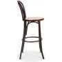 Biegeholz Barstuhl No 18 - Walnuss / Rattan