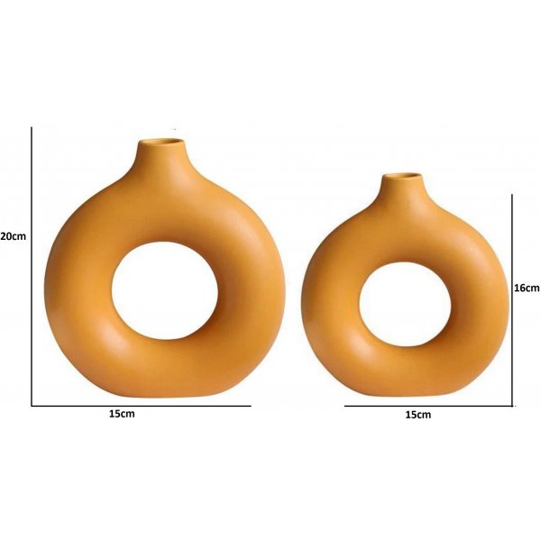 Buco Vase - Sanftes Orange