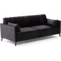 3-Sitzer-Schlafsofa - Schwarz