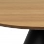 Soli Couchtisch Ø85 cm - Eiche/Schwarz