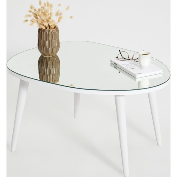 Gusto Couchtisch 75 x 55 cm - Weiß
