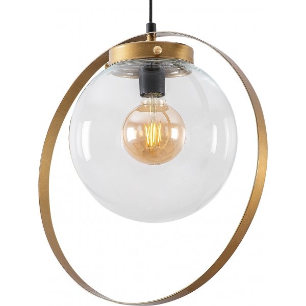 Hellbraune Deckenlampe - Gold