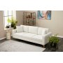 Berlin 3-Sitzer-Sofa - Cremeweiß/Gold