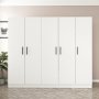 Rizada Kleiderschrank 225x52x190 cm - Weiß
