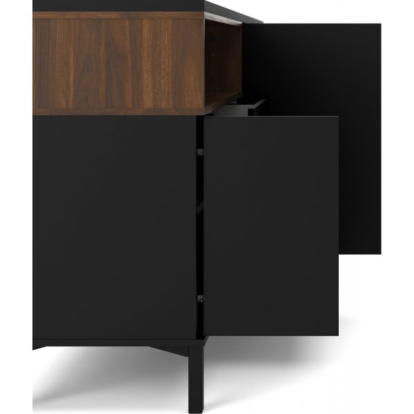 Roomer Sideboard - Schwarz/Walnuss