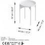Vela Couchtisch Ø44 cm - Weiß