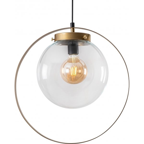 Hellbraune Deckenlampe - Gold
