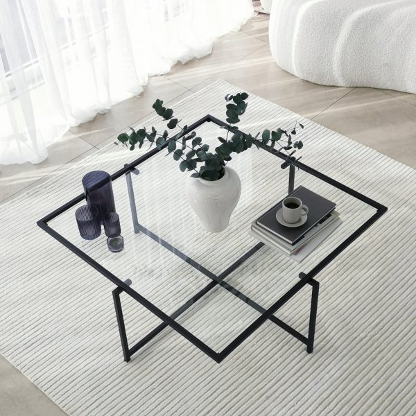 Sun Couchtisch 85 cm - Schwarz