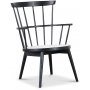 Scoop Lounge Sessel - Schwarz / Rattan