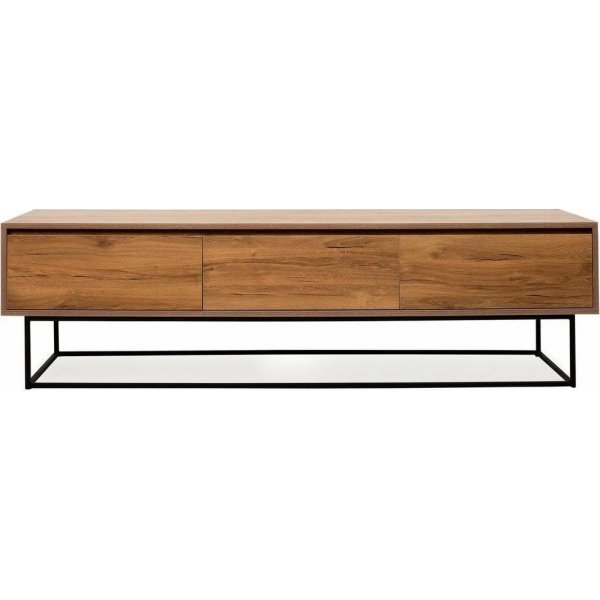 Lupine Medienbank 180 cm - Nussbaum/schwarz