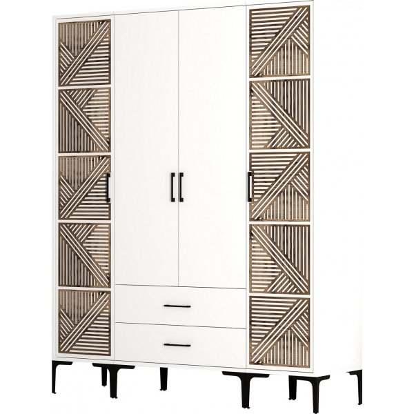 Kumsal Kleiderschrank 11 Weiß