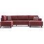 Efsun U-Bettsofa - Burgund