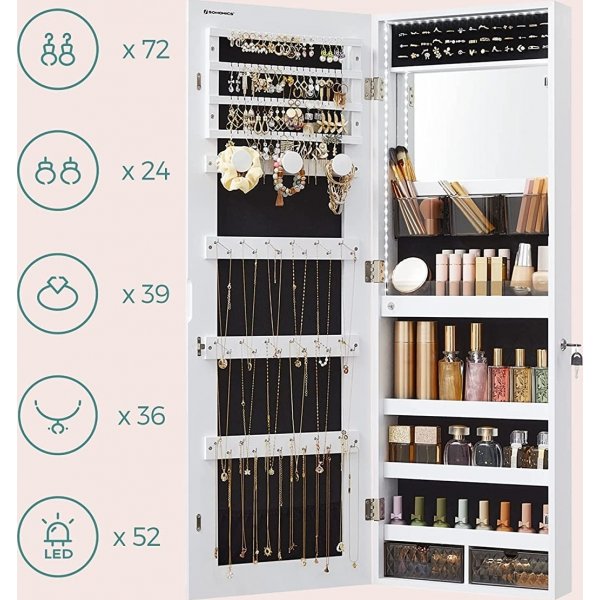 Andvar Schmuckschrank - Weiß