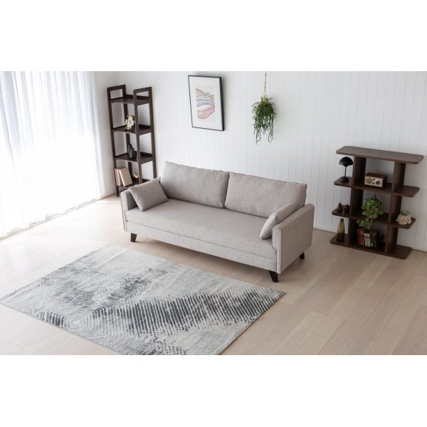 Schlafsofa 210 cm beige - Bella
