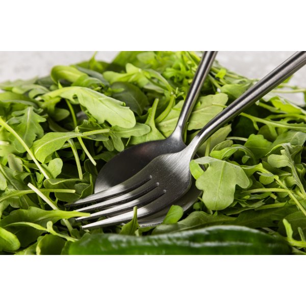 Aktives Salatbesteck - Silber