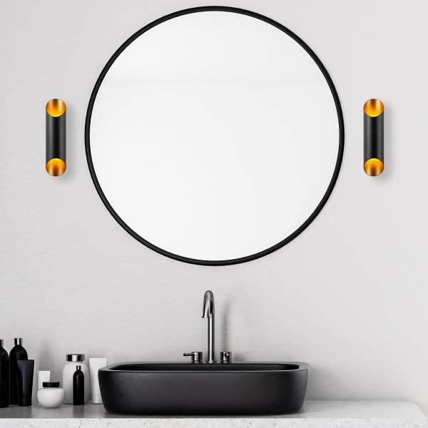 Cut Wandleuchte 11810 - Schwarz/Gold